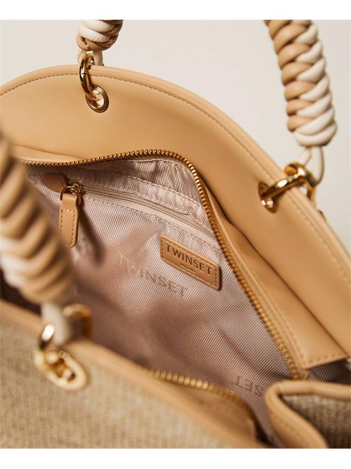 Borsa bauletto effetto rafia TWINSET | TB7053/00193